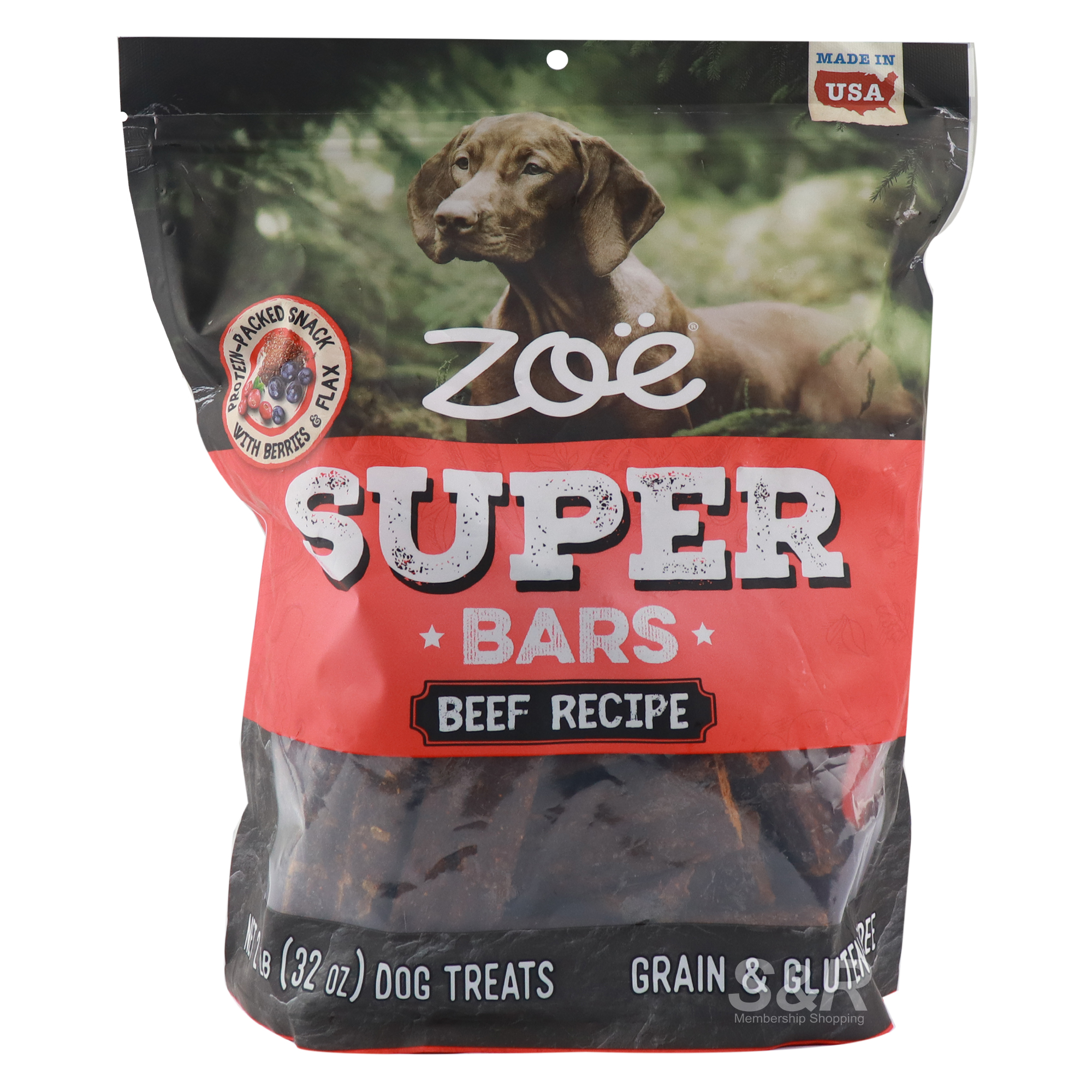 Zoe Super Bars Beef Recipe Dog Treats 907g